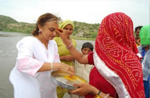 Amla Ruia has transformed hundreds of villages in Rajasthan and other states of India to be self dependent through her water harvesting techniques, especially check dams and water kunds.