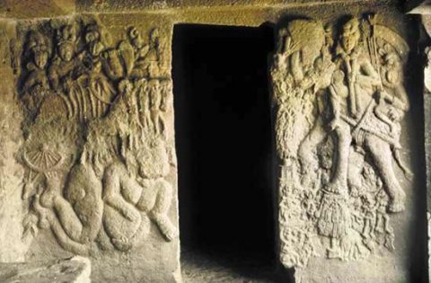 Bhaje Caves Temples Carving