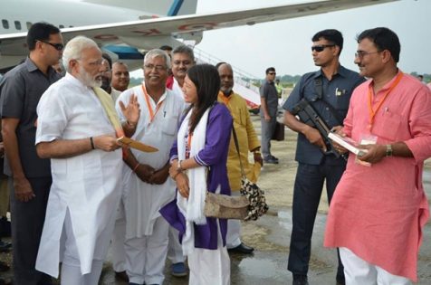 Temsutula Imsong with PM Modi