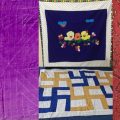 hand-stitched quilt