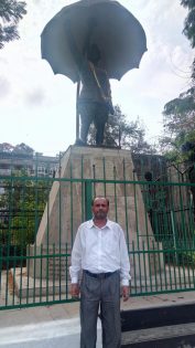 Picture with Netaji Bose Statue