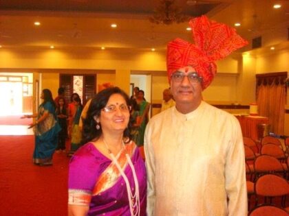 Vijay Raman with wife